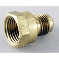 Ldr Industries LDR 508-46-4-4 Pipe Adapter, 1/4 in, Male Flare x FPT, Brass 180409369